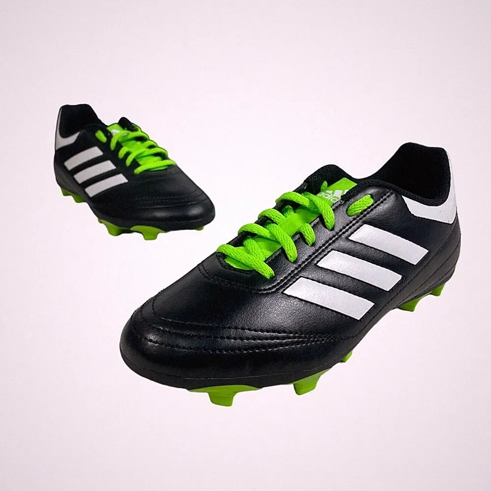 Adidas Goletto Boys Youth Black Green Soccer Cleats Sz 4.5 - NWOB