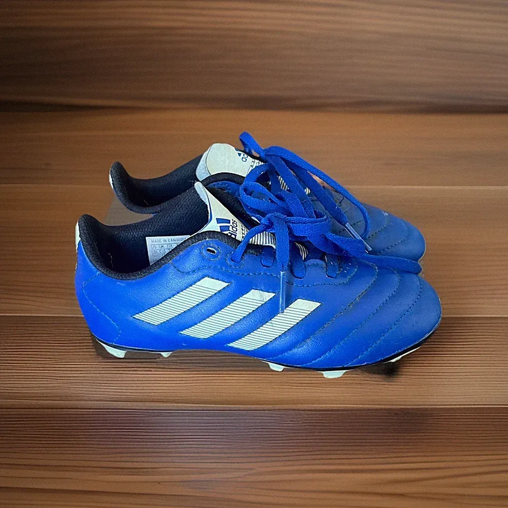 Adidas Goletto Firm Ground Soccer Cleats Kids size 13.5K Blue
