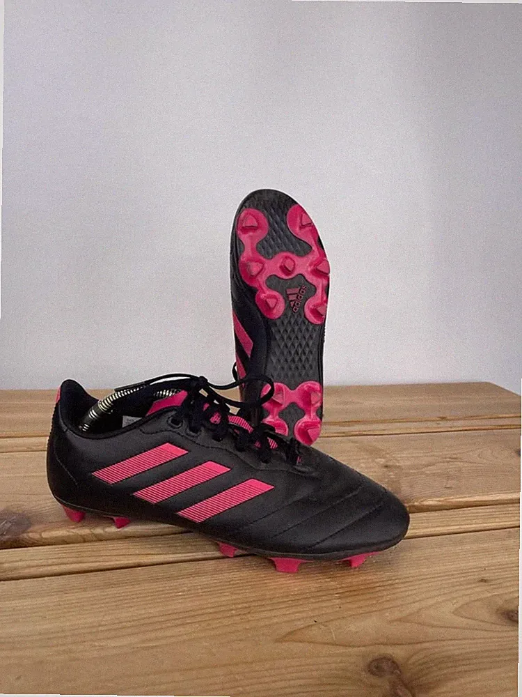 Adidas Goletto Firm Ground Soccer Cleats Men’s Size 6 Black Pink FG G95949