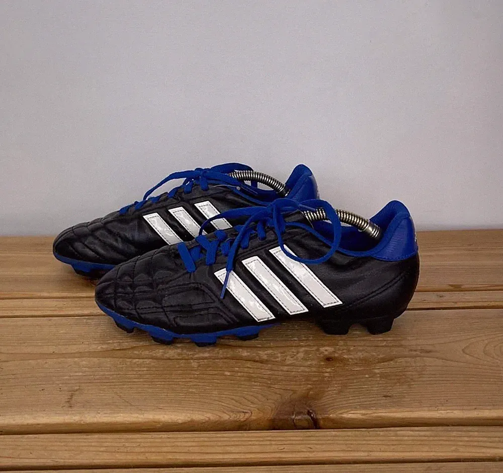 Adidas Goletto Firm Ground Soccer Cleats Youth Size 6 Black Blue FG G95949
