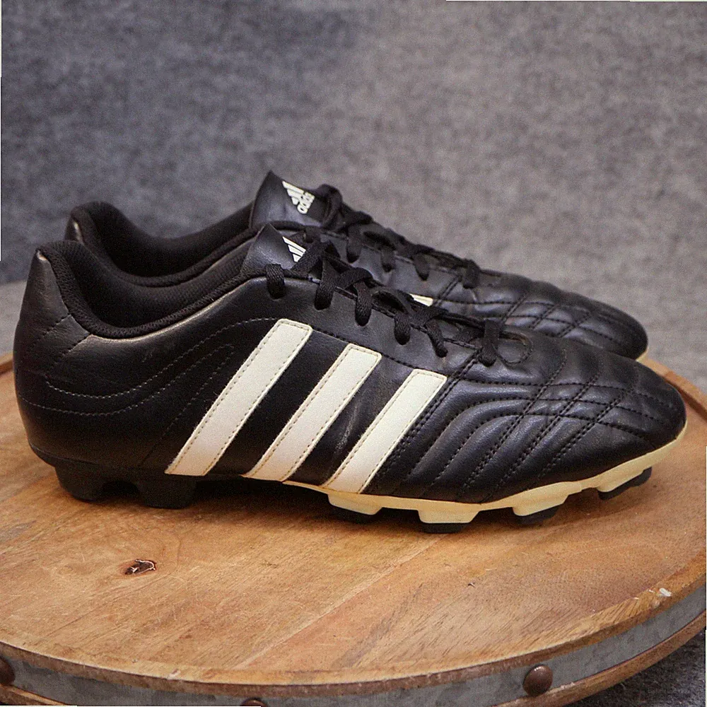 Adidas Goletto II TRX FG Men Size 10.5 US Black White Leather Soccer Cleats