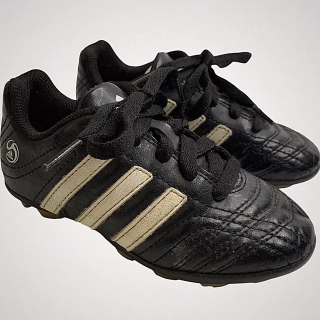 Adidas Goletto II TRX FG Youth Soccer Cleats Boys Sz 10.5 Black White Stripes