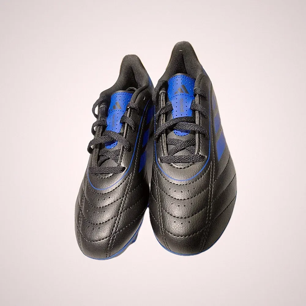 Adidas Goletto IX Black /Blue Youth Soccer Cleat Size 3.5 Preown