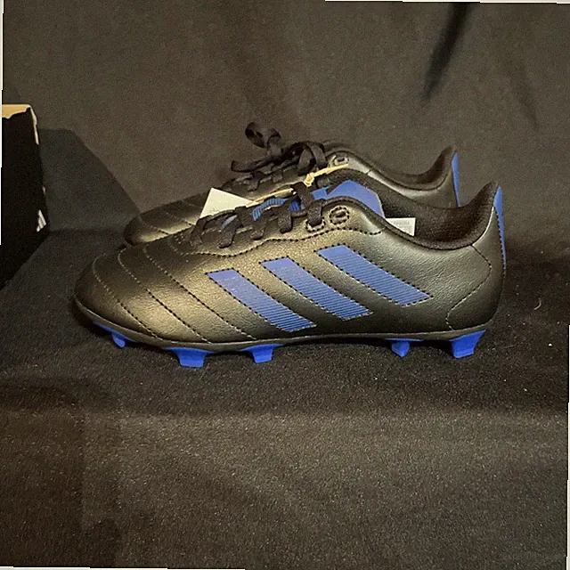 Adidas Goletto IX FG Kid Cleats Sz 3.5 Team Royal Blue Core Black Soccer Cleat