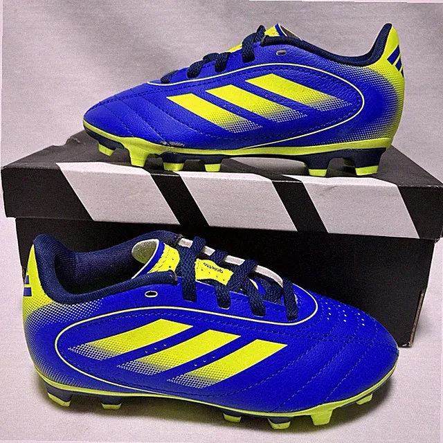 Adidas Goletto IX Kids Soccer Cleats FG MG Blue Volt Size 10.5K Used Once