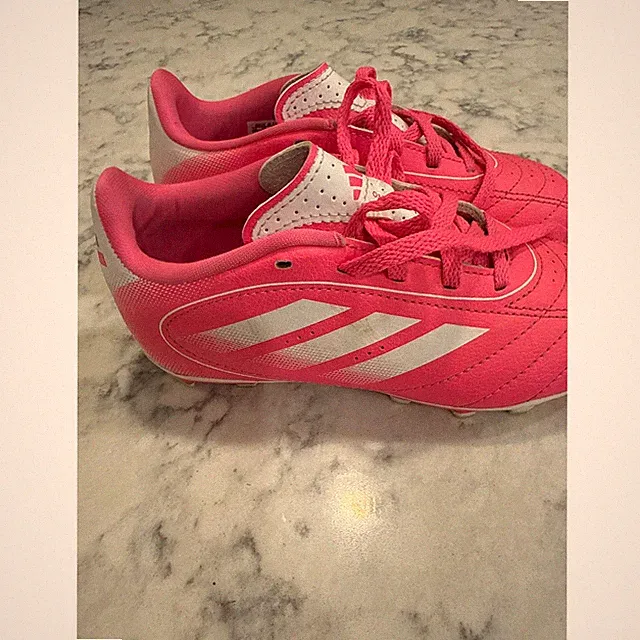 adidas Goletto IX Kids Soccer Cleats Pink White Size 13K JH6645 FG/MG