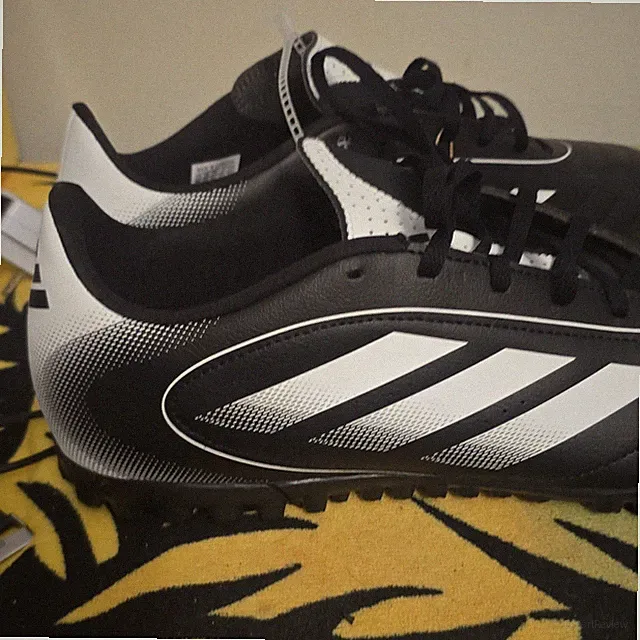 Adidas Goletto IX TF Artificial Turf Soccer Cleats Black White Men 12 IH0083