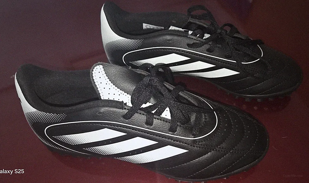 Adidas Goletto IX TF Soccer Shoes Youth Size 4.5 Black White Turf Cleats
