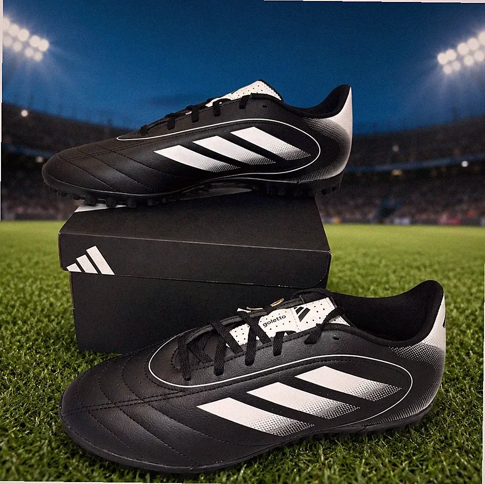 Adidas Goletto IX Turf Soccer Shoes Assorted Sizes Men's Black/White IH0083