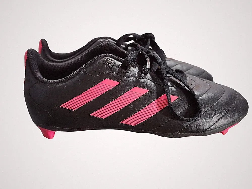 Adidas Goletto Junior 03 Soccer Cleats Size 13.5K Black Pink