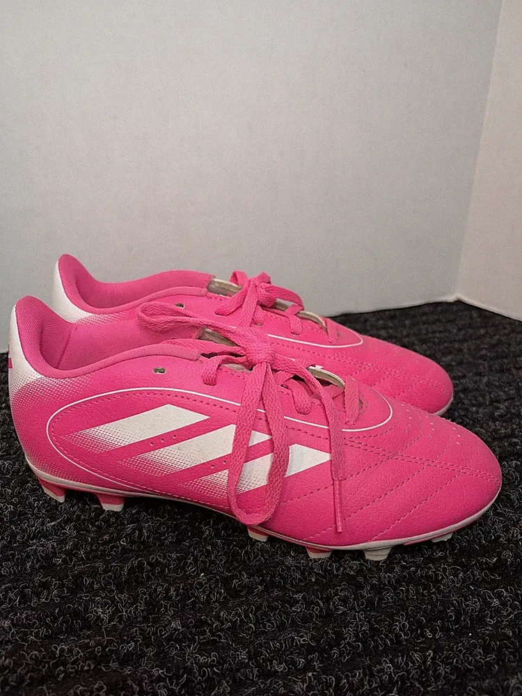 Adidas Goletto Pink White Youth Girls Size 3 Soccer Cleats