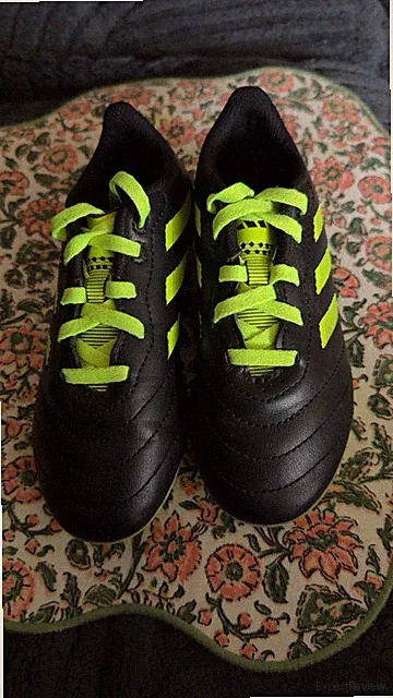 Adidas Goletto Size 12K Soccer Cleats Shoes Black Green