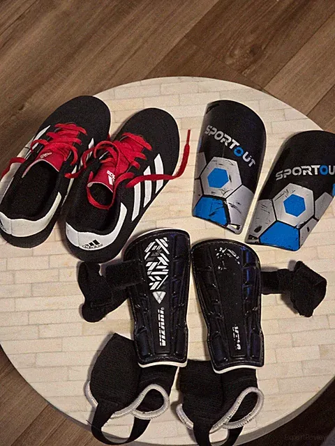 Adidas Goletto Soccer Cleat 13K + SportOut S shin-guard + Vizari XS shin-guard