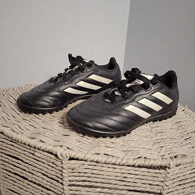 Adidas Goletto Turf Shoe "Black/White" PS Toddler Size 11
