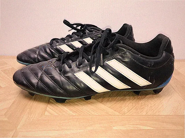 Adidas Goletto V FG Soccer Cleats Men’s Size 11.5 Black Blue #B35098