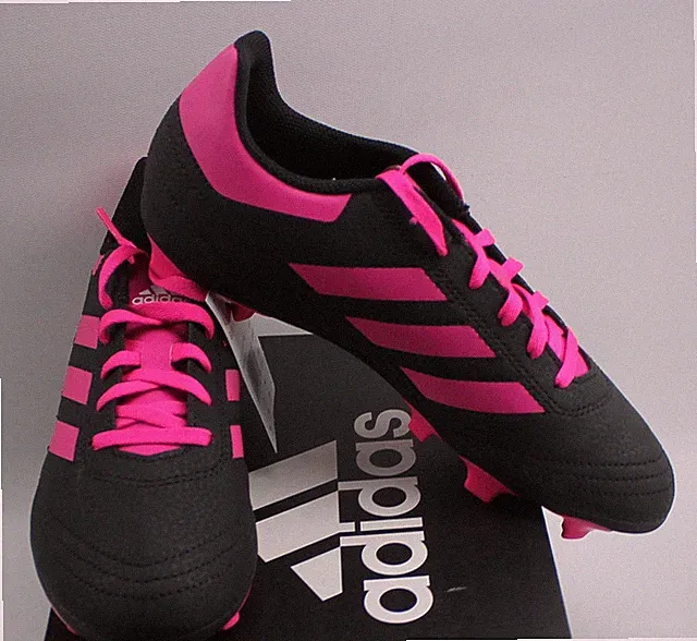 Adidas Goletto VI FG J Kids Soccer Cleats Size 5 Black Pink Cleats G26368