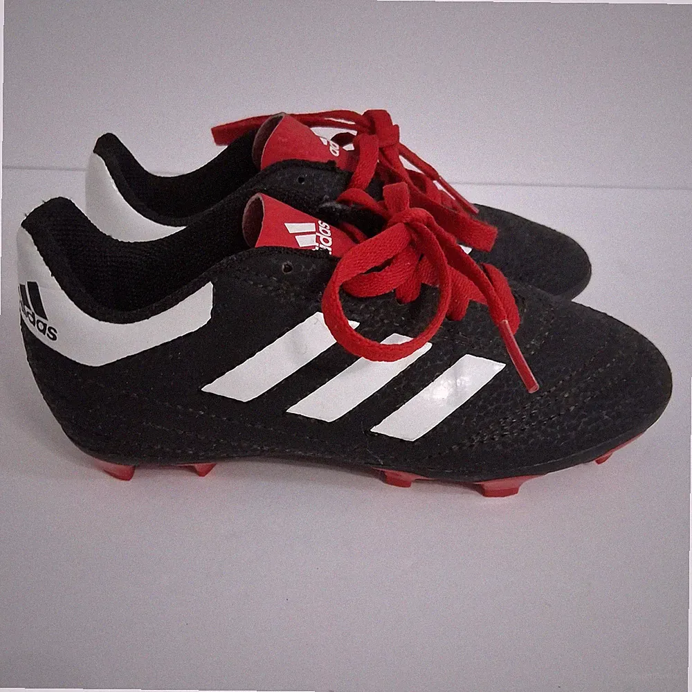 Adidas Goletto VI FG Junior Soccer Cleats Size 11 Kids Black/Cloud White/Scarlet
