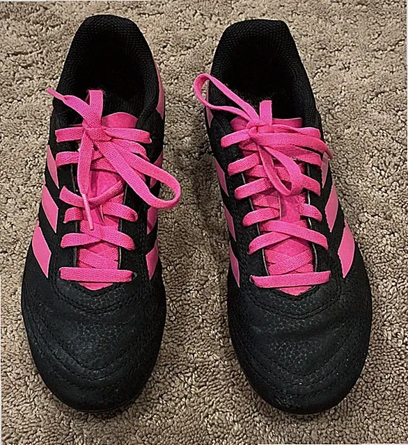 Adidas Goletto VI FG Soccer Cleats Sz. 2-1/2Youth Black Pink G26368 Boys Girls