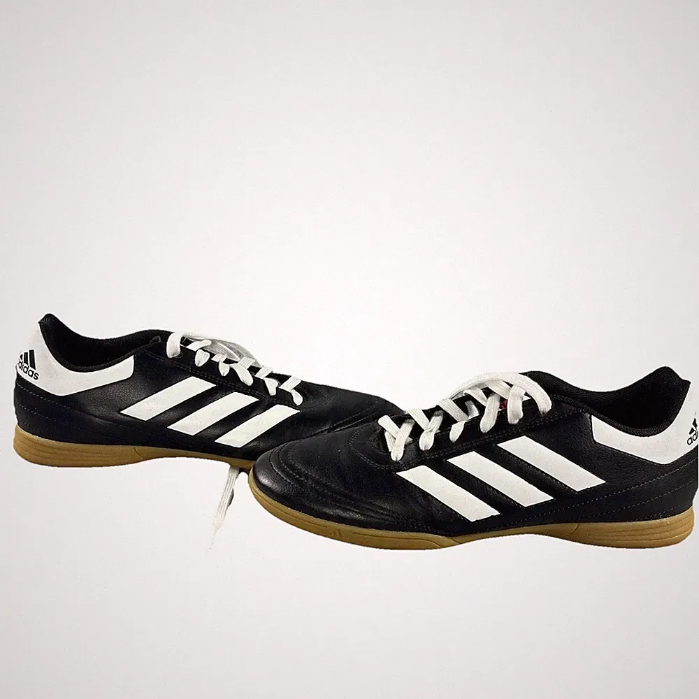 Adidas Goletto VI Indoor Soccer Shoes Mens Size 9.5 Black IC Flat Sole