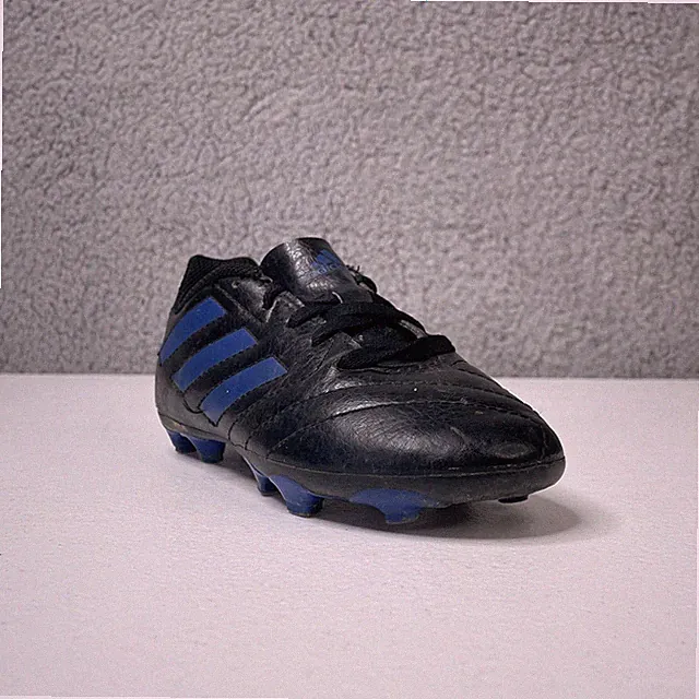 Adidas Goletto VII FG Black Blue Soccer Cleats Boy's Youth Size 11K