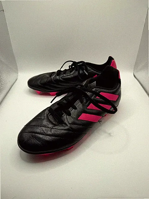 Adidas Goletto VII FG FV2895 Men's 6 Sneakers Black PInk Lace Up Soccer Cleats