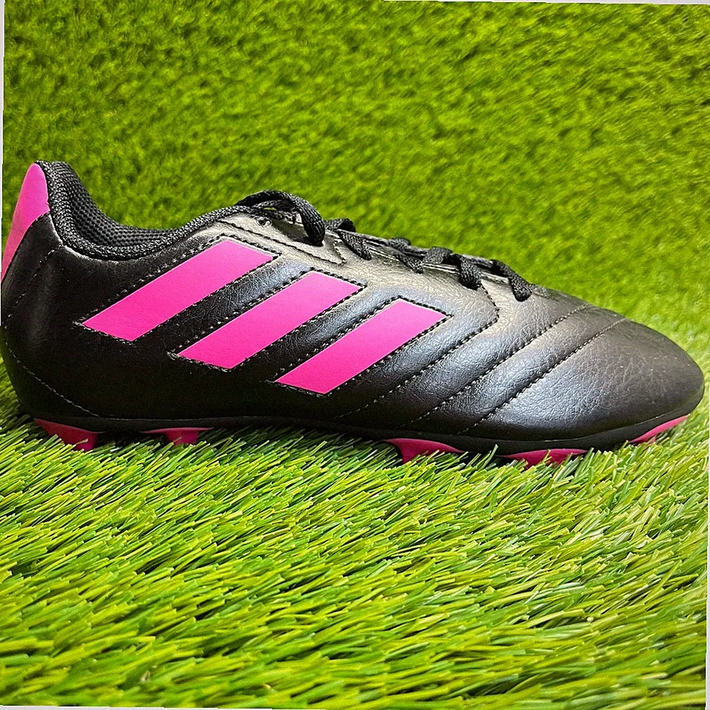 Adidas Goletto VII FG Girls Size 4Y Black Pink Running Outdoor Soccer Cleats