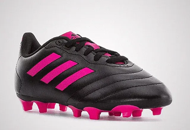 Adidas Goletto VII FG J Little Girls Soccer Cleats Size 4.5 Black Pink GX6907