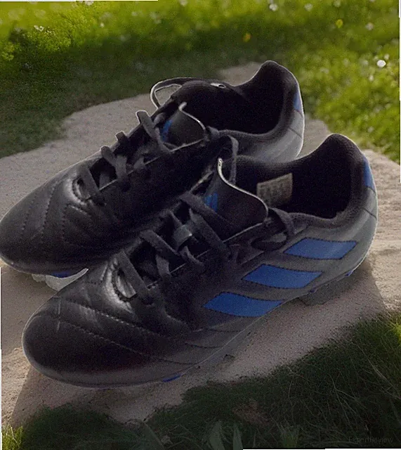 Adidas Goletto VII FG Junior Soccer Cleats FV2894 - Black, Royal Blue Size 3Y GC