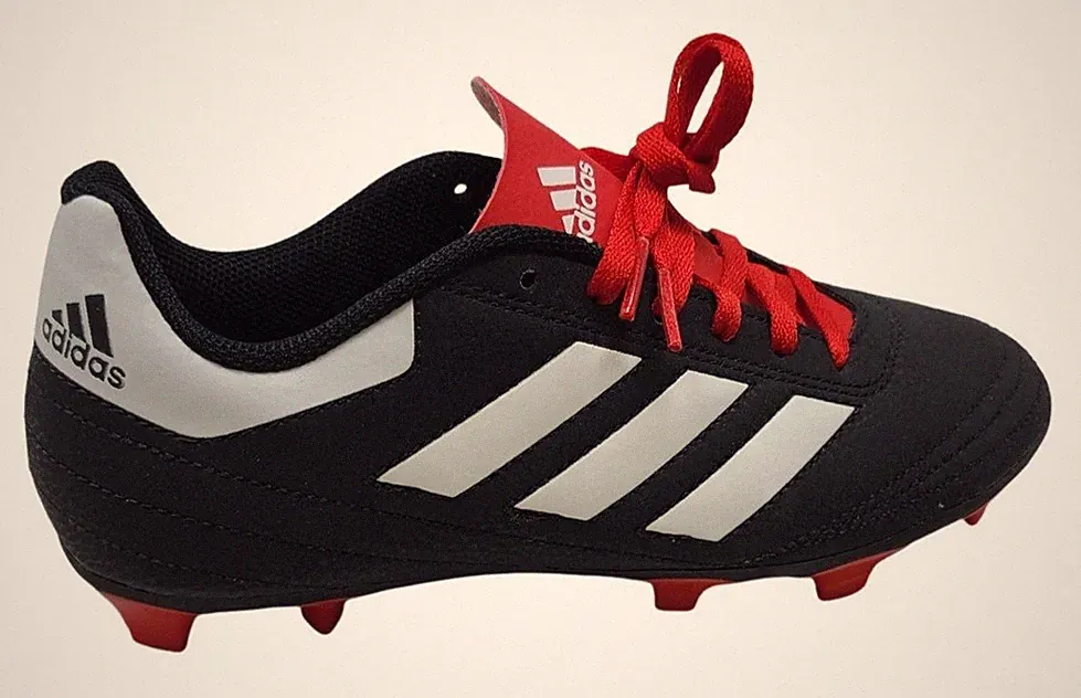 Adidas Goletto VII FG Kids Soccer Cleats Black White Red G26367 Size 5 NWOB