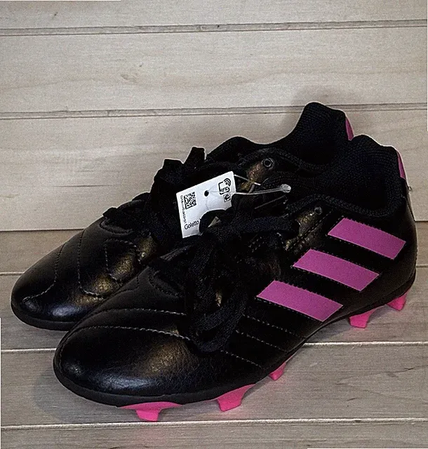 Adidas Goletto VII FJG J FV2895 Kids Soccer Cleats Size 2.5 Y Pink Black Cleats