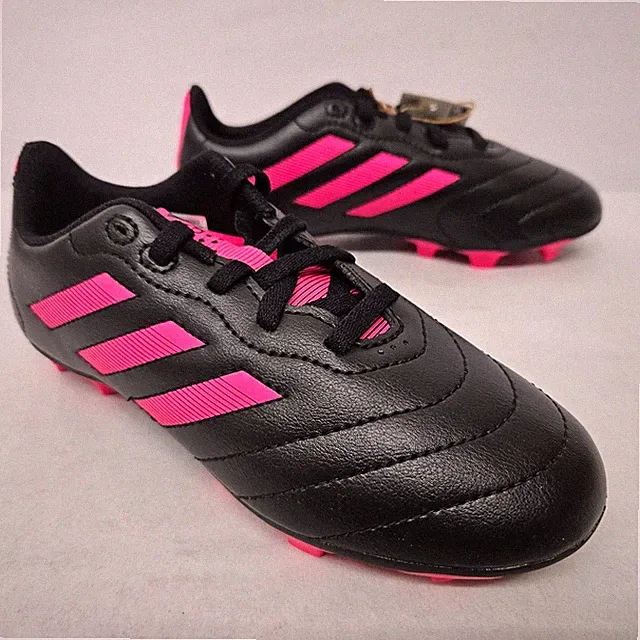Adidas Goletto VIII 8 FG Soccer Cleats GX6907 Black Team Shock Pink Kids' Size 1