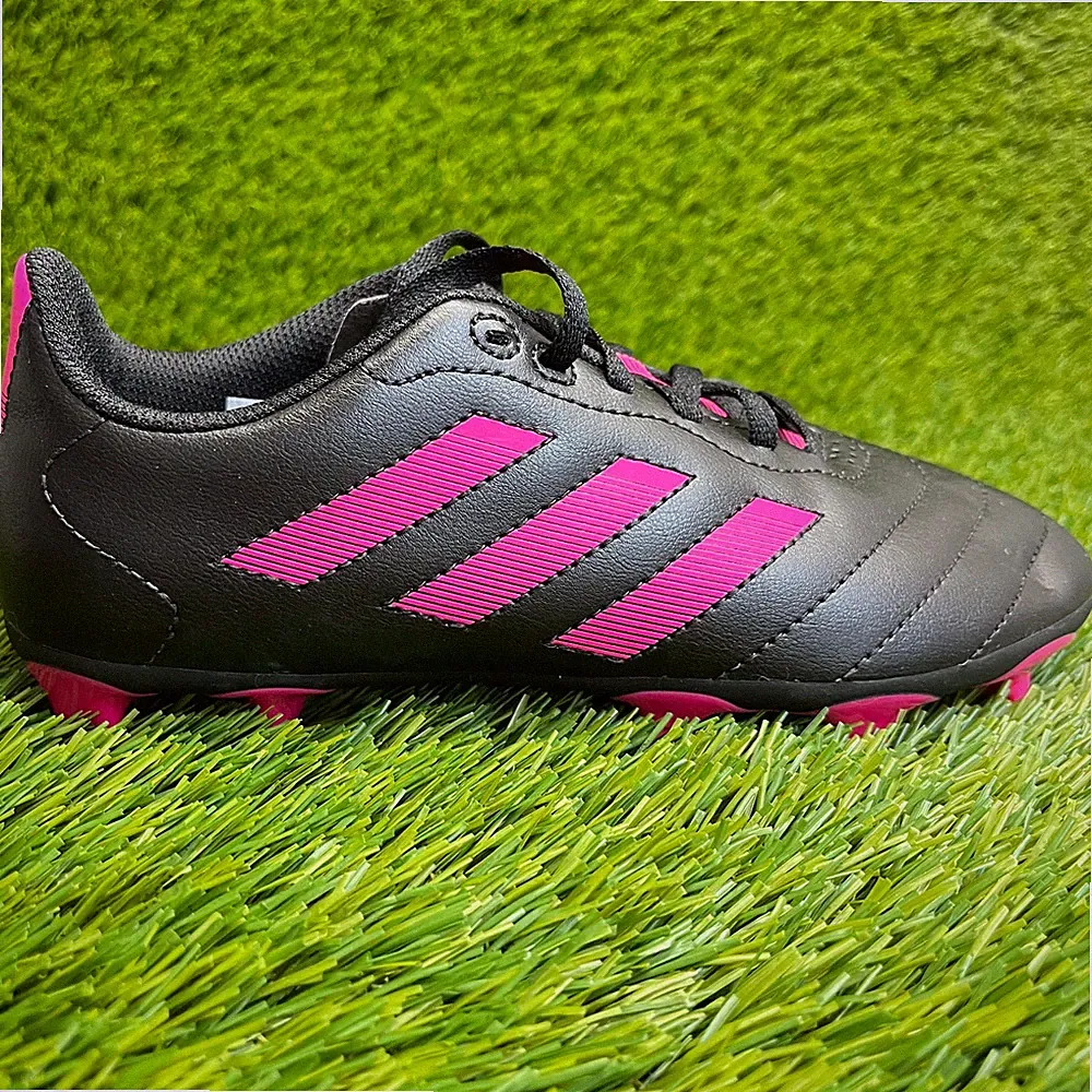 Adidas Goletto VIII FG Girls Size 3.5Y Black Pink Outdoor Running Soccer Cleats