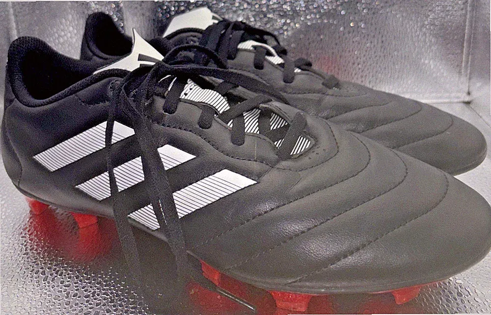 Adidas Goletto VIII FG GX7793 Firm Ground Men's Sz 9.5 Soccer Cleat Black Molded