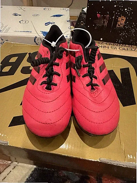 Adidas Goletto VIII FG J Girls Kids Size 12K Hot Pink Soccer Cleats GW6163 EUC