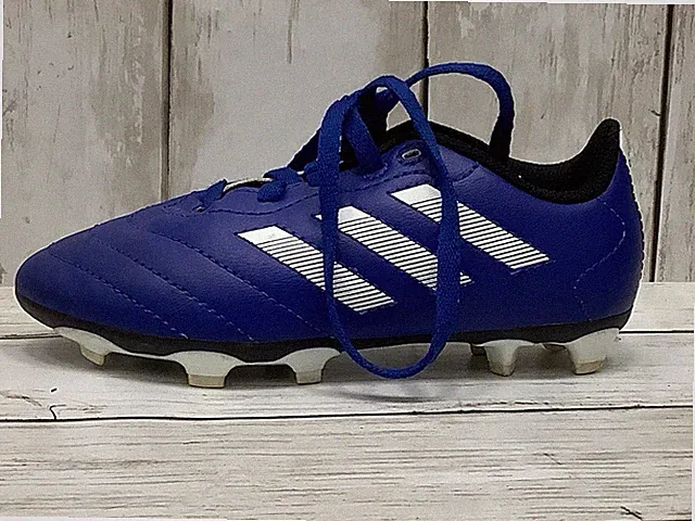 Adidas Goletto VIII FG J Kids Soccer Cleats - Royal Blue/White - Size 11K