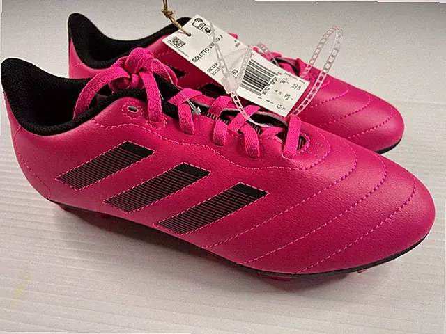 Adidas Goletto VIII FG J Pink Soccer Cleats Kids Size 4.5Y NEW #219