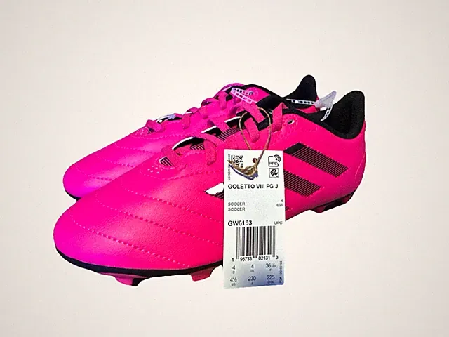 Adidas Goletto VIII FG J Youth Girls Soccer Cleats Pink GW6163 Size 4 1/2