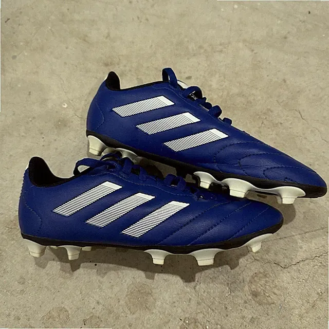 Adidas Goletto VIII FG J Youth Soccer Cleats Size 4.5 Royal Blue White GW6162