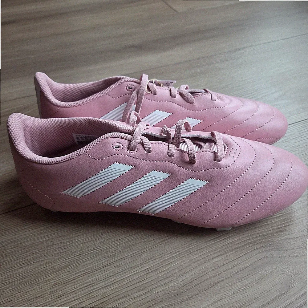 Adidas Goletto VIII FG Mens 11.5 Women's 12.5 Pink White Leather Soccer Cleats
