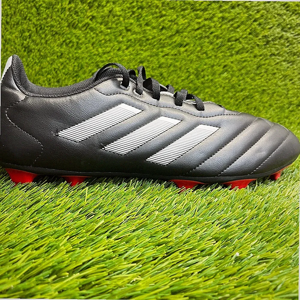 Adidas Goletto VIII FG Mens Size 12 Black White Running Leather Soccer Cleats
