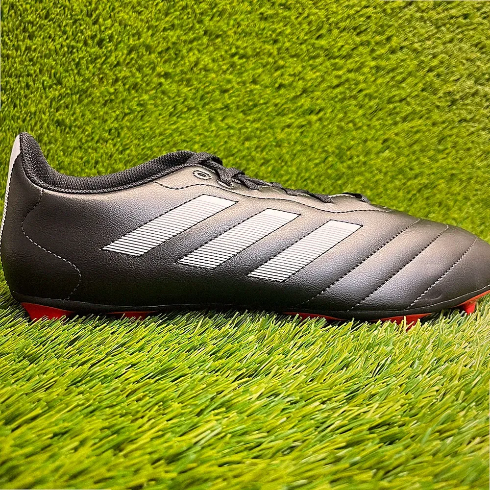 Adidas Goletto VIII FG Mens Size 12 Black White Running Leather Soccer Cleats