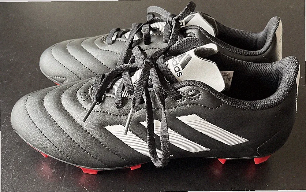 Adidas Goletto VIII FG Mens Size 6.5 Black White Running Leather Soccer Cleats