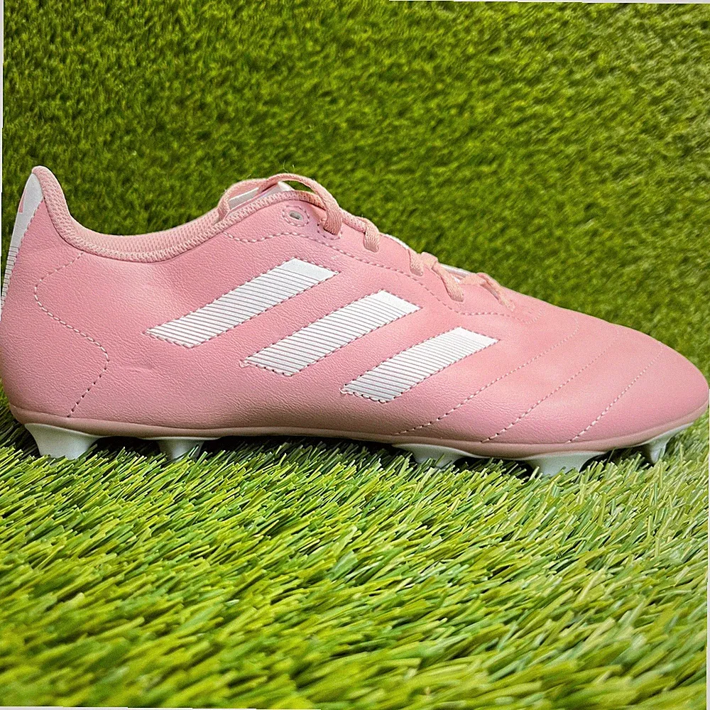 Adidas Goletto VIII FG Mens Size 9.5 Pink White Running Leather Soccer Cleats