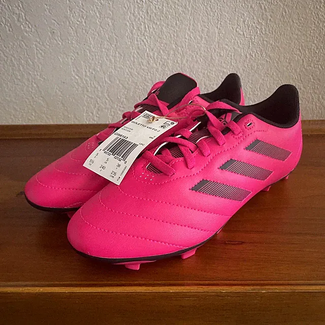 Adidas Goletto VIII FG Soccer Cleats Youth Size 5.5 GW6163 Pink Black