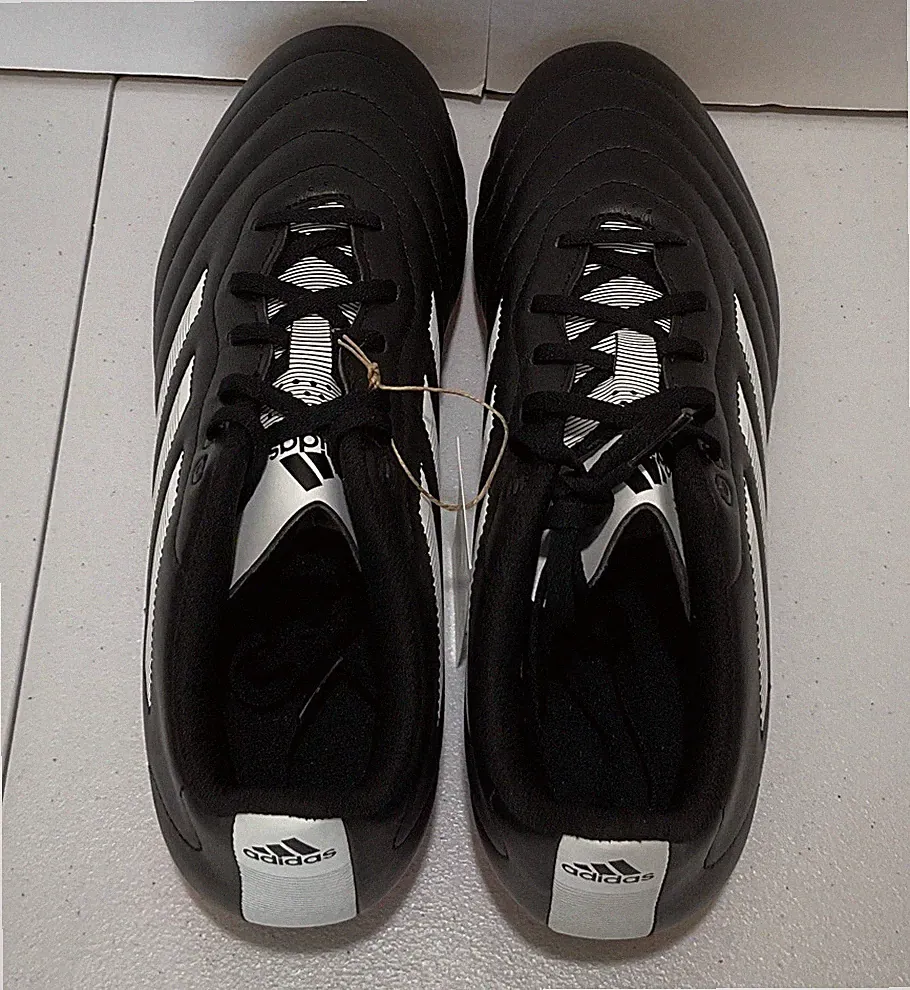 Adidas Goletto VIII FG Turf Soccer Cleats Black White Red GX7793 Men's 10.5