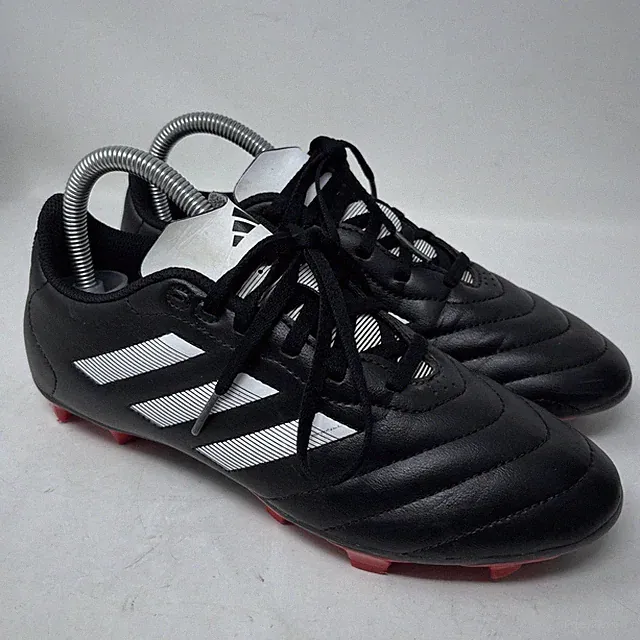 adidas Goletto VIII Firm Core Black Red Ground Soccer Cleats GX7793 Men's Size 7