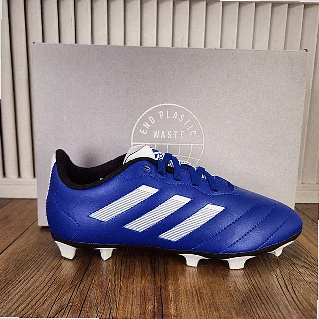 Adidas Goletto VIII Firm Ground FG Junior Sz 4.5 Blue White Soccer Cleats GW6162