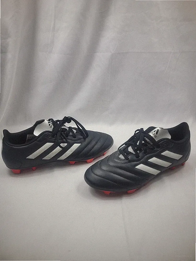 Adidas Goletto VIII Firm Ground Soccer Cleats - Black/White/Red Size 8