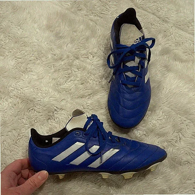 Adidas Goletto VIII Junior Firm Ground soccer cleats I Royal Blue Kids size 3.5
