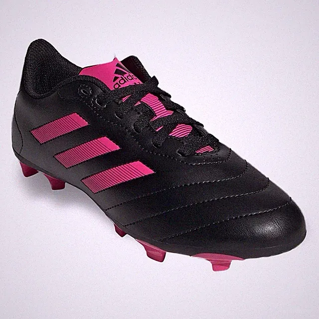 ADIDAS GOLETTO VIII KIDS OUTDOOR SOCCER ATHLETIC CLEATS PINK BLACK SZ 12.5